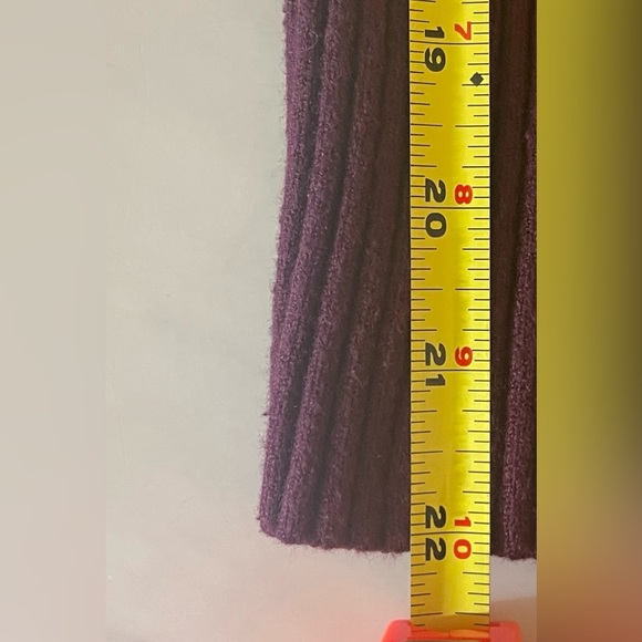 INC Ribbed Pullover Sweater XXL Burgundy Rayon Blend Long Balloon Sleeves - Picture 5 of 6